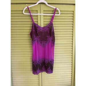 Wacoal Purple Lace Chemise - Size XL - Warm Up Your Winter!